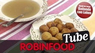 ROBINFOOD  Caldo de carne  Croquetas de cocido [upl. by Frank]