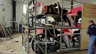 two horse drawn carriage are to be shipped carriage buggy [upl. by Nniroc]