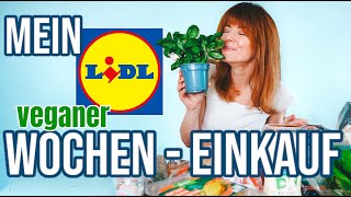 MEIN VEGANER LIDL WOCHEN EINKAUF  gesund und fit [upl. by Keven]