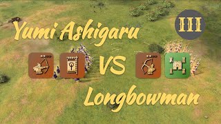 Yumi Ashigaru  Bannerman vs Longbowman  Network of Castles in Castle [upl. by Eirrak55]