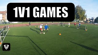 1V1 EXERCISES  U11  U12 U13  U14  U15  U16  U17  U18  FOOTBALL  SOCCER  TRAINING [upl. by Dazraf928]