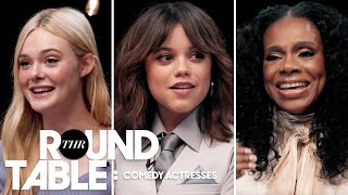 Comedy Actress Roundtable Jenna Ortega Sheryl Lee Ralph Elle Fanning Ayo Edebiri amp More [upl. by Damaris]