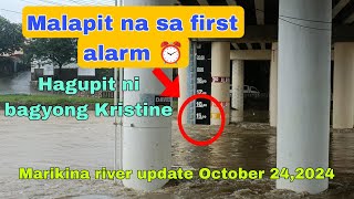 Marikina river update October 242024 as 4pm [upl. by Dorcas785]