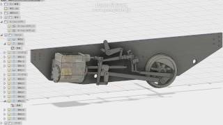 Walschaerts valve gear with Fusion360for 5quotgauge Tich ワルシャートバルブギヤ [upl. by Adkins]