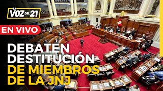 🔴EnVivo Congreso VOTA Y DEBATE destitución de miembros de la JNJ [upl. by Efren]