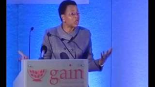 Graça Machels closing speech at the GAIN Africa Regional Forum  Part 1 [upl. by Eladnor]