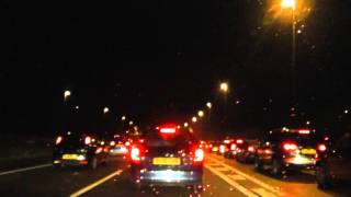 Night Drive From J6 M5 Worcester North To Stafford Services J14 M6 England 23rd August 2013 [upl. by Nettie250]