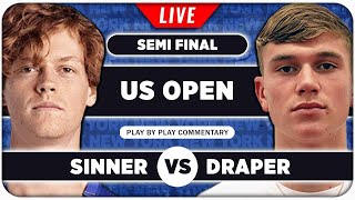 SINNER vs DRAPER ● US Open 2024 Semifinal ● LIVE Tennis Play by Play Stream [upl. by Acirretal400]