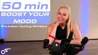 😍 BOOST YOUR MOOD  50 Min Advanced Rhythm Cycling Workout [upl. by Burnley]