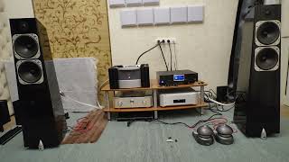 Mark levinson 334 amp Totem element metal amp Esoteric d02 amp Marantz sc7s2 amp Cary dms 700 [upl. by Rolfe881]