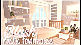 Bloxburg Blush Rustic Townhouse [upl. by Eybbob935]