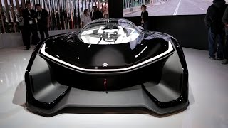 Faraday Future FFZERO1 Concept  2016 Consumer Electronics Show [upl. by Shaner]