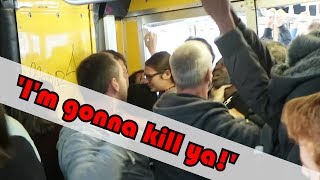 Passenger fighting with pickpocket in a full Italian train [upl. by Sorilda]