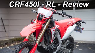 Honda CRF450L One Year Review [upl. by Attenrad]