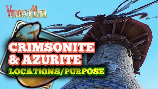 How to Get Crimsonite amp Azurite in Visions of Mana  What is Crimsonite or Azurite Used for [upl. by Yert]