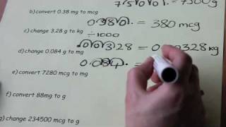 Metric unit conversion 2  exercises [upl. by Enaujed]