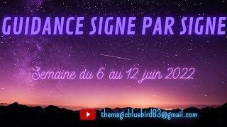 SEMAINE DU 6 AU 12 JUIN 2022 SIGNE PAR SIGNE guidancetiragecartomancie [upl. by Shu]