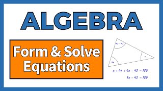 Forming and solving equations  GCSE Maths  The Online Maths Tutor [upl. by Eniawed]