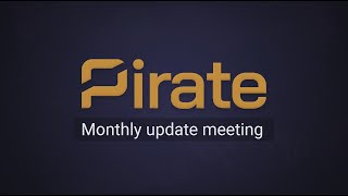 Monthly Project Update August 2024  Pirate Chain ARRR [upl. by Iddo]