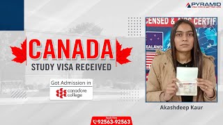 ਕੈਨੇਡਾ ਸਟੱਡੀ ਵੀਜ਼ਾ ਦਸੰਬਰ 2020  Study in Canadore College  Pyramid eServices  Akashdeep Kaur [upl. by Natan]