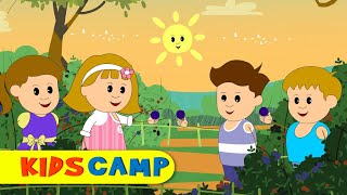 Here We Go Round The Mulberry Bush  Nursery Rhymes And Kids Songs by KidsCamp [upl. by Graybill373]