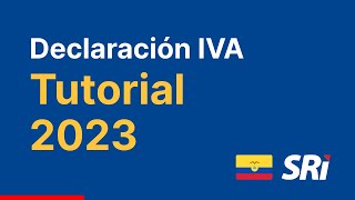 Cómo declarar IVA mensual o semestral SRI 2023 Ecuador  Tutorial paso a paso [upl. by Ahsiekyt]