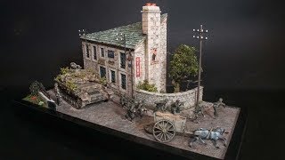 A 135 Diorama Full build with realistic scenery  Fall back from Falaise  Finished Diorama [upl. by Bolger]