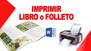 Como Imprimir en Formato Libro o Folleto desde Word 2024 🚀 [upl. by Glennis355]