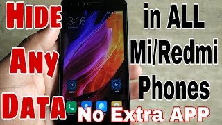 Without Installing Any App  How to HideUnhide Image VideoDocs or any data in All Mi Redmi Phones [upl. by Avot493]