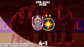 REZUMAT  CFR Cluj  FCSB 41 Umilință pentru echipa lui Becali [upl. by Gardal]