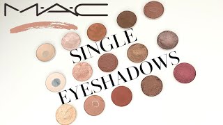 MAC PRO PALETTE  SINGLE EYESHADOWS REVIEW amp SWATCHES [upl. by Sire366]