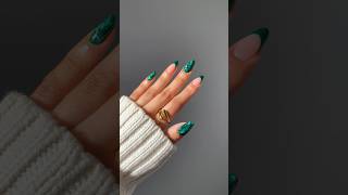 easiest way to diy marble nails with gel 💚✨ nailideas nailvideos nailinspo nailhacks nails [upl. by Christiane]