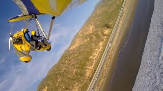 Life Threatening Spiral Dive in Ultralight Trike Raw Footage [upl. by Rexana563]