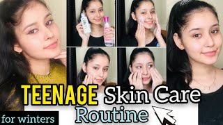 WINTER😍SKINCARE ROUTINE for TEENAGERS  Clear amp Glowing skin  All SkinTypes Kiran Tutorialz [upl. by Enytsuj]