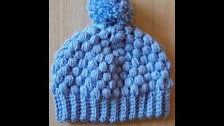 👒 Damska bąbelkowa czapka na szydełku  Hat for woman crochet puff stich [upl. by Piderit]