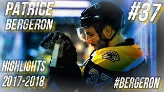 PATRICE BERGERON HIGHLIGHTS 1718 HD [upl. by Anialahs37]