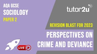 Quick Revise  Perspectives on Crime and Deviance  GCSE Sociology Revision Blast [upl. by Aruasor]