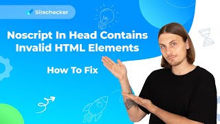 Noscript in head contains invalid HTML elements Facebook tracking pixel How to fix [upl. by Maddis]