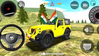 Dollar Song Modified Mahindra Yellow Thar👿  Indian Cars Simulator 3D  Android Gameplay Part 1 [upl. by Sander]