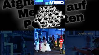 Wuppertal AFGHANE richtet Messer 🔪 auf Polizisten 👮‍♂️ [upl. by Annayehc654]