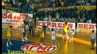 Άρης  Πάοκ 8180 42 νίκες Τελικός play offs 8591 HQ [upl. by Ativad662]