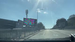 Driving in the West of Scotland  Rutherglen to Hamilton nonmotorway  April 2021 [upl. by Enilehcim]