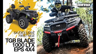 SA Exclusive First Ride TGB BLADE 1000 LTX EPS 4X4 QUAD [upl. by Minda]