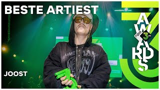 Joost Klein wint 3FM Award voor Beste Artiest  3FM Awards 2024  NPO 3FM [upl. by Suirauqram915]