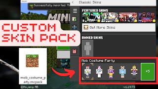 How to add CUSTOM SKIN PACK in Minecraft Bedrock PC Windows  and ROAM your skin [upl. by Cyrille237]