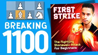 Stonewall Attack  My New Chess Opening reaching 1100 [upl. by Edmanda]