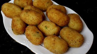 Croquetas de bacalao  Croquetas de pescado [upl. by Atiuqel264]