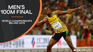 Mens 100m Final  World Athletics Championships Beijing 2015 [upl. by Ange745]