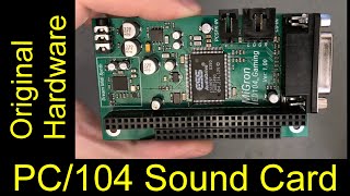 Original Hardware PC104 Gaming Sound Card ESS ES1869F  Dream SAM2695 MIDI [upl. by Berna255]