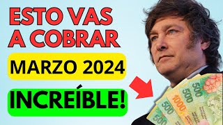 🛑 COBROS ANSES❗️CUANTO COBRO en MARZO 2024 con AUMENTO a Jubilados y Pensionados PNC PUAM [upl. by Adnalu]